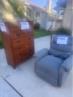 Dresser and Recliner
