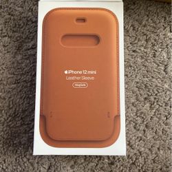 iPhone 12 mini Leather Sleeve