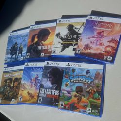 Sealed PS5 Games – Ghost, God of War, Horizon, Last of Us, Uncharted, more