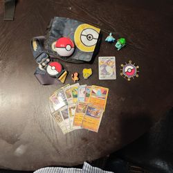 Pokemon Bag, Ball, Charizard Silver Card, Pokemon Cards , Figures And Crocs Pin