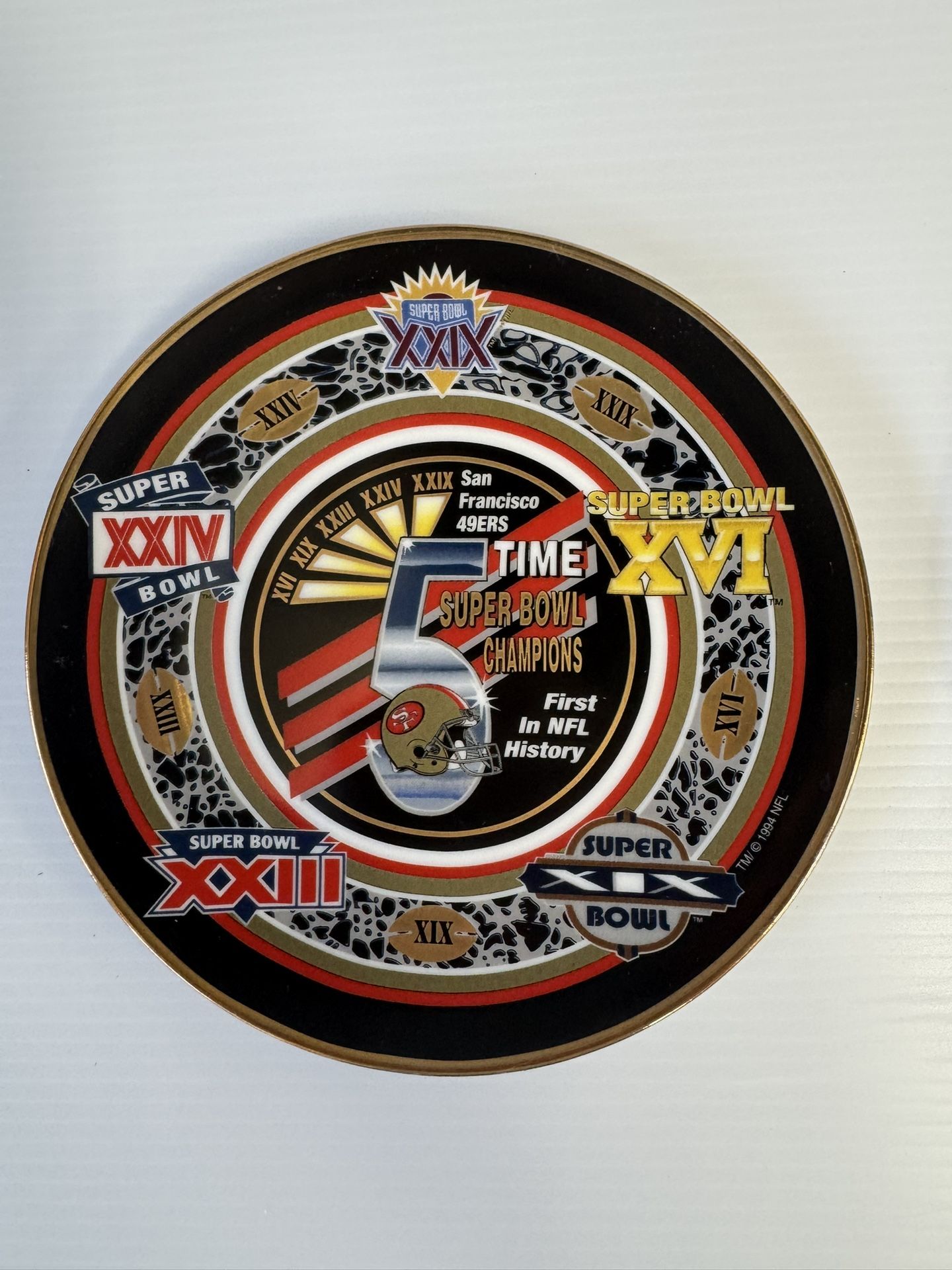 49er collectible plates with COA