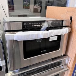 New Open Box Sharp 24”Wide Stainless Steel Microwave Drawer