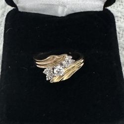 14k Gold  Genuine Diamonds