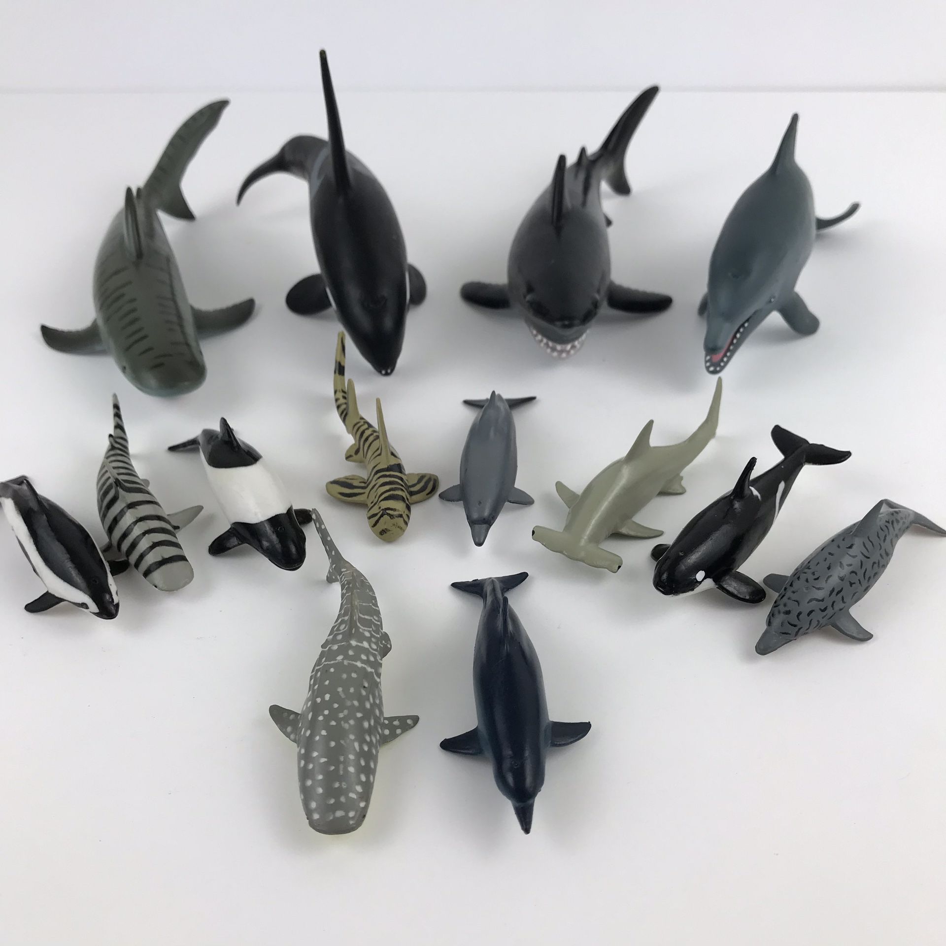 Playvision PV Marine Life Toys Bathtub Animals Whales Dolphins 14 Animals