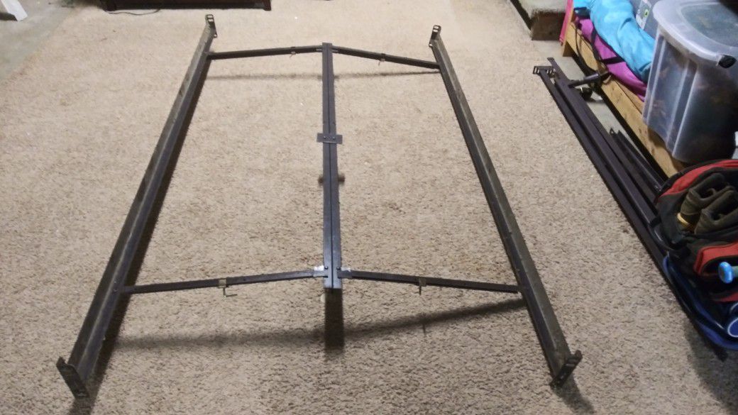 Metal bed frame adjustable