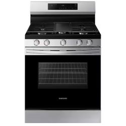 New Samsung 30 inch gas stove range in stainless steel NX60A6111SS