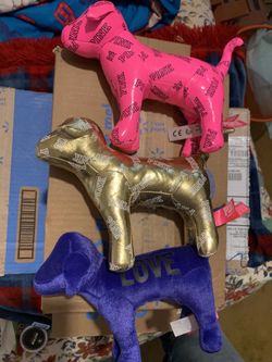 Pink Victoria’s Secret dogs. Last call $10