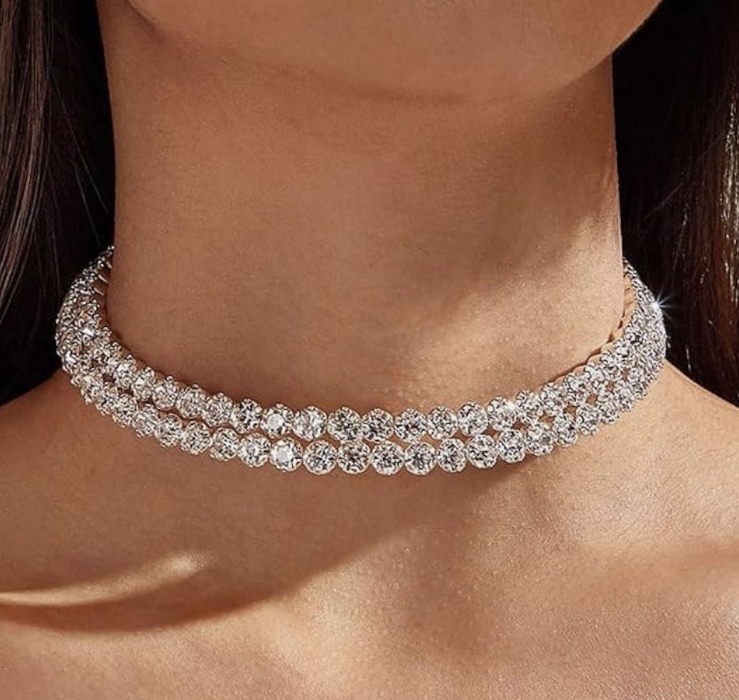 Necklace, bracelet, earrings