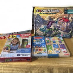 Toys $15 Each (Squaregles, Hot Dots Jr, Daily Routines Chart)