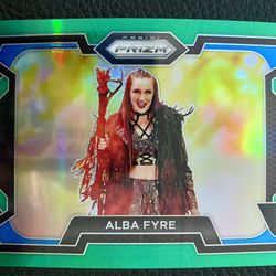 Alba Fyre 2024 Panini Prizm WWE #34 GREEN PRIZM! 