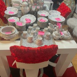 Johann Haviland Bavaria Germany Blue Garland China 50 Pieces