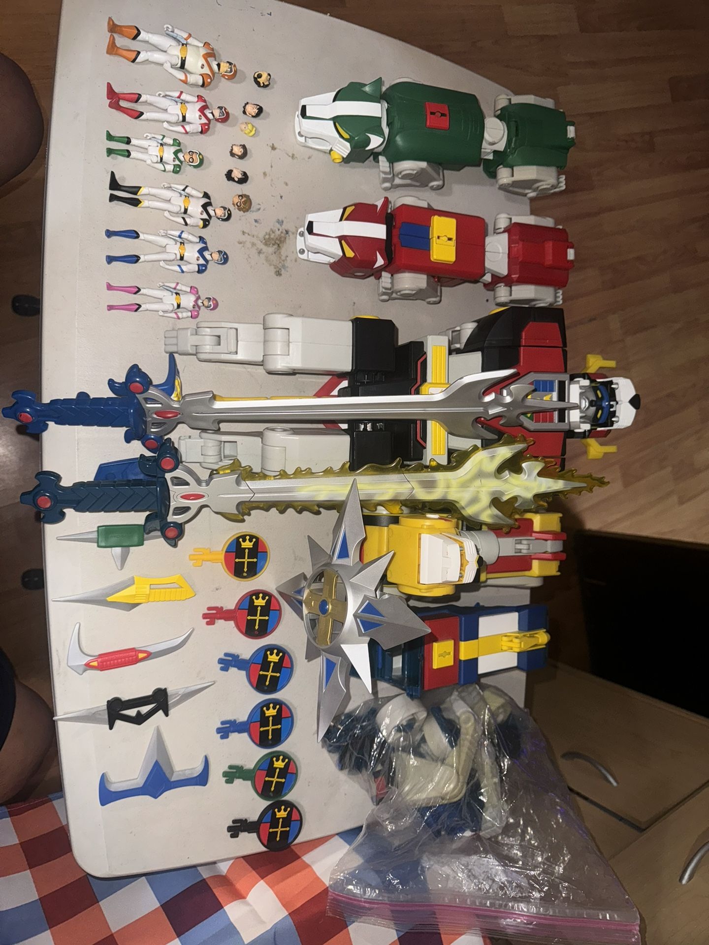 23" VOLTRON Club Lion Force COMPLETE SET 5 Lions & Pilots Matty Collector