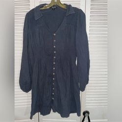 Mittoshop Mimi Dress Size Large Women’s Blue