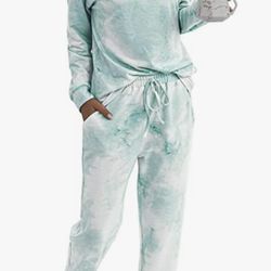 Beautiful New Tie Dye 2 Piece Pajama Set Material is absolutely soft