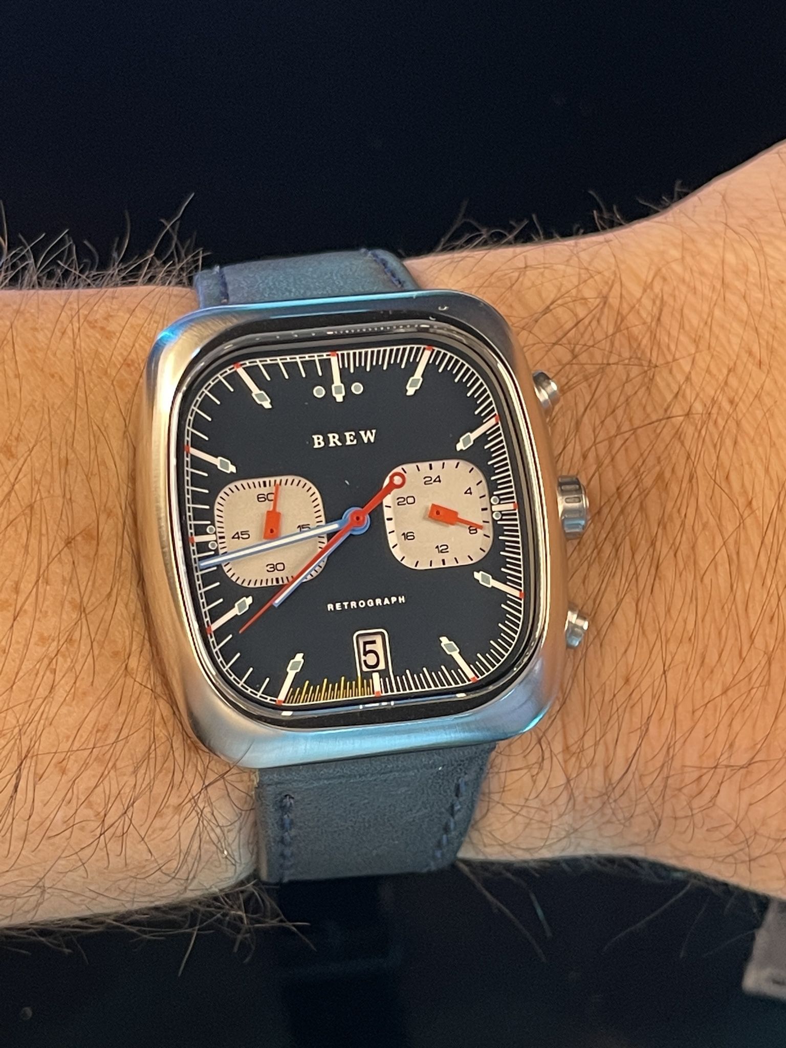 BREW Retrograph Technicolor Unisex Watch (with Extras!)