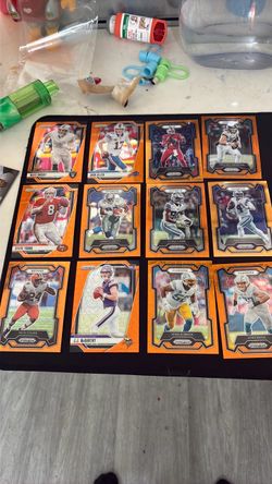 Panini Prizm NFL Football Cards Orange Lot of 12
