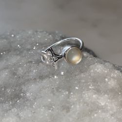 Libyan Desert Glass Ring Size 7 