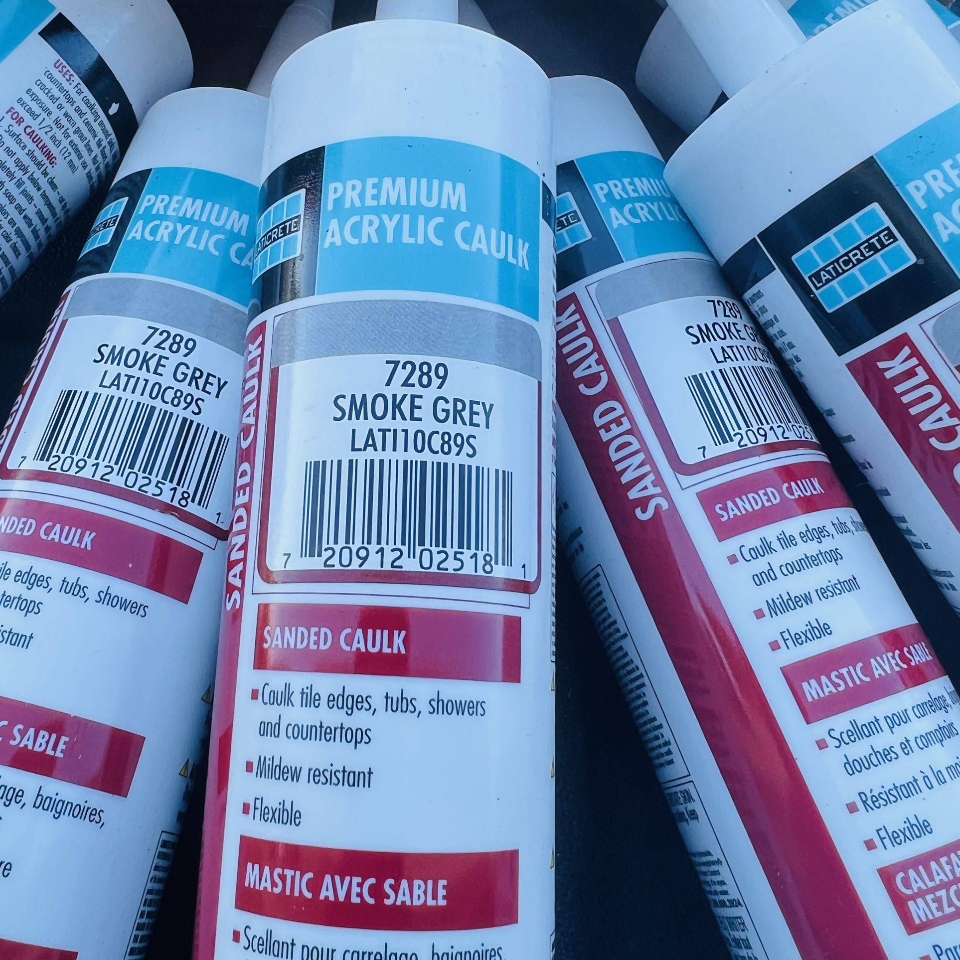 LATICRETE Premium Acrylic Caulk Sanded Smoke Grey