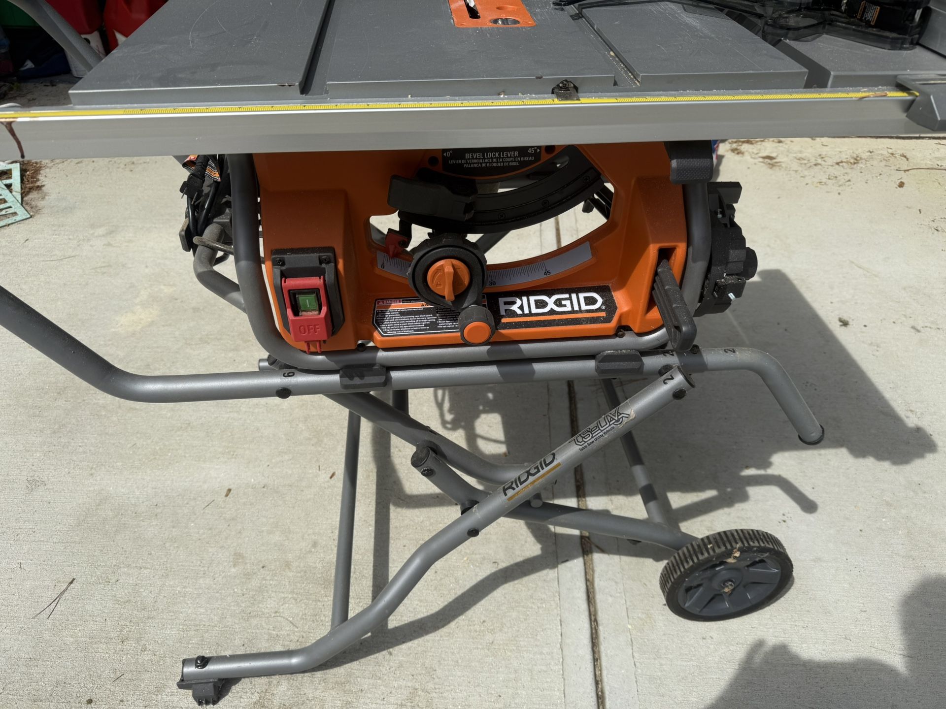 Ridgid 10” Table Saw