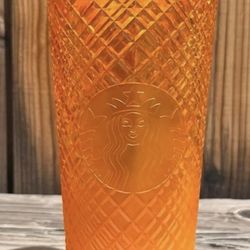 Brand New Mango Jeweled Starbucks Tumbler