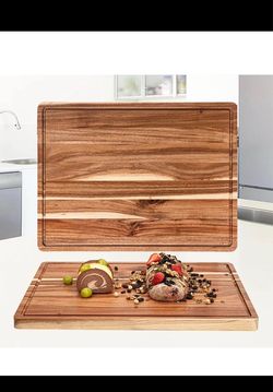 Large Wood Cutting Board with Juice Groove