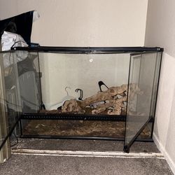 Reptile enclosure exo terra large tall 18x18x36