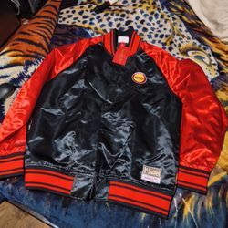 Rockets Jacket Mitchel & sons large