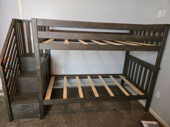 Twin over Twin bunk bed w/mattresses.
