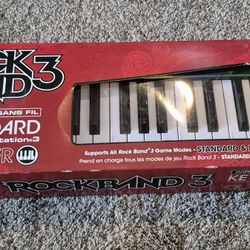 Rock Band 3 Keyboard Controller For PS3 In Box - Missing USB Dongle