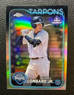 2024 George Lombard Jr. Topps Chrome Pro Debut Refractor (Minor League) Rookie Card