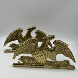 Vintage Solid Brass Spread Eagle Trivet By Metal Crafters