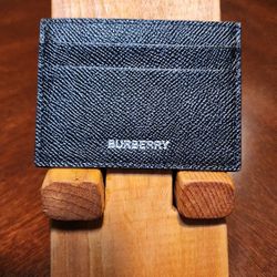 Burberry Card Holder Wallet Black Authentic