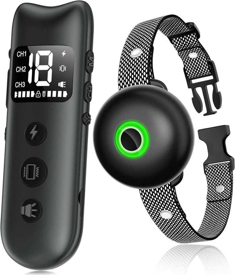 new Dog Shock Collar, 2024 Newest Dog Training Collar with Remote 2600FT, IPX7 Waterproof Rechargeable E-Collar, 3 Training Modes for Medium Large Dog