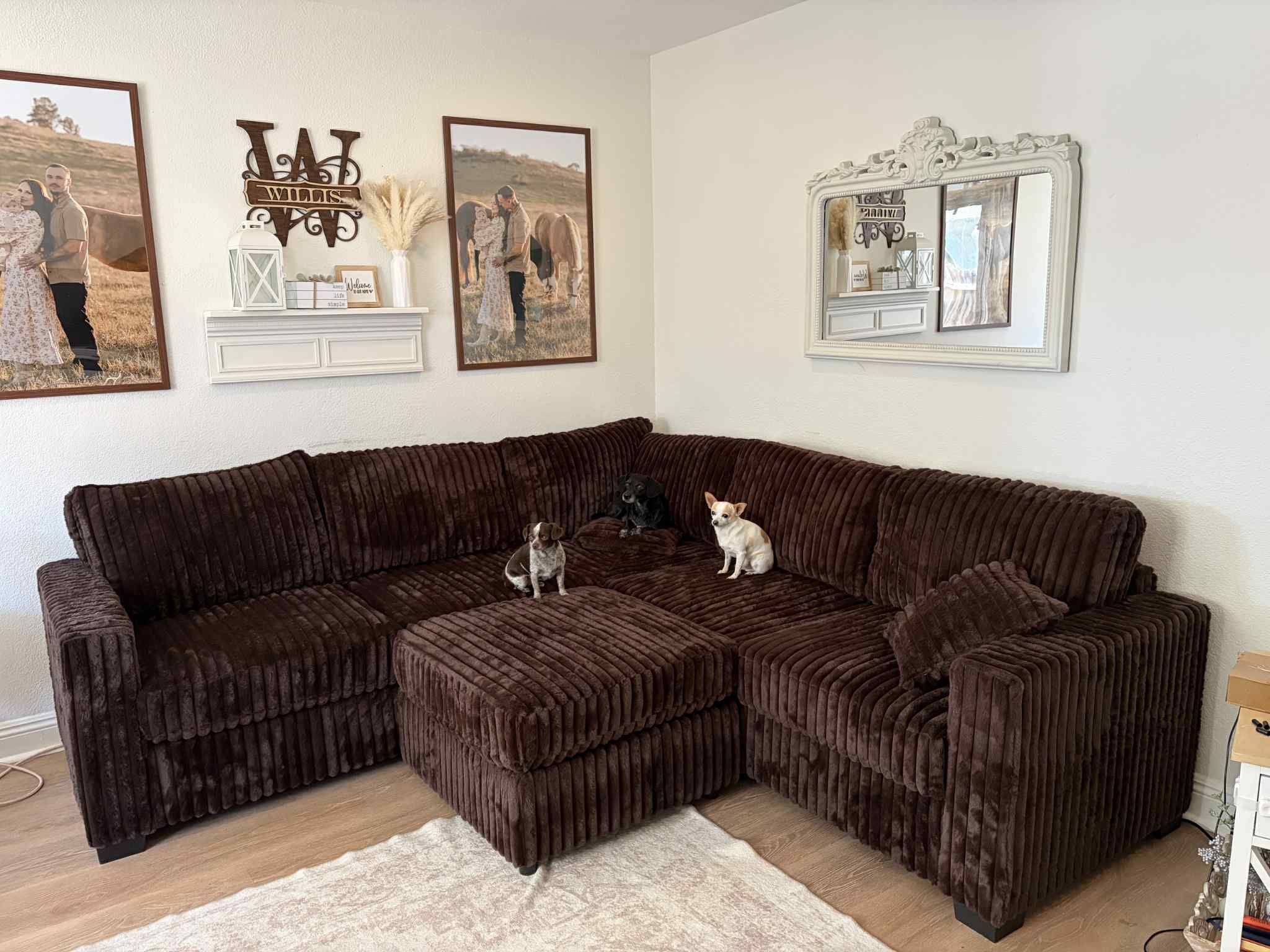 New Sectional Couch with Ottoman! Free Delivery 🚚!