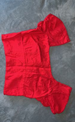 Red crop top Pacsun