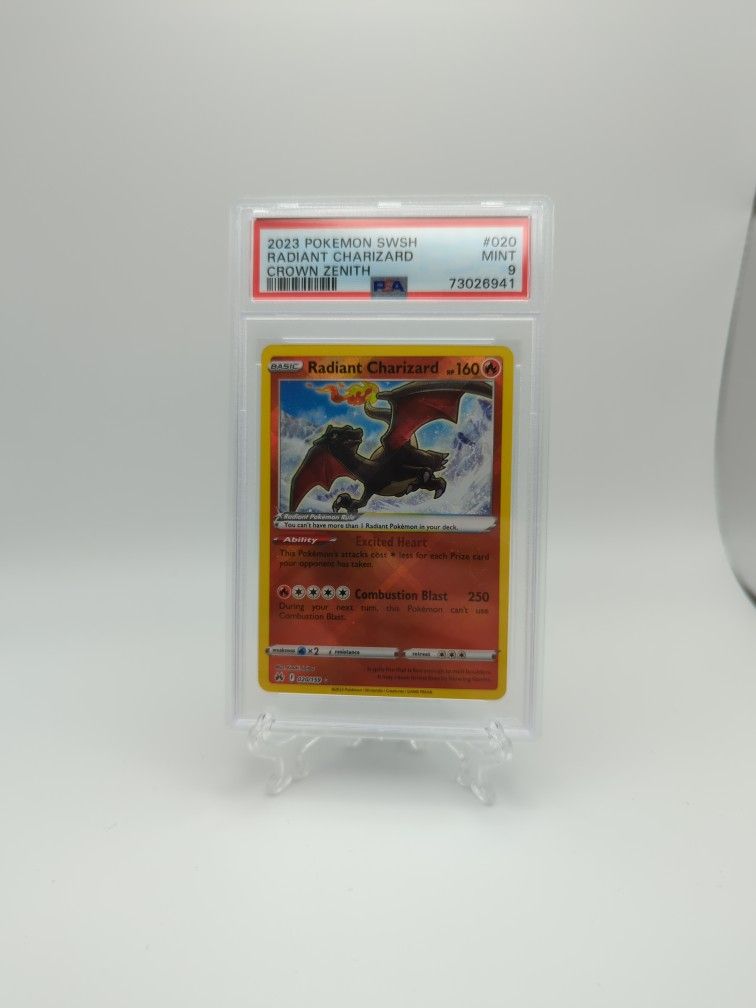 Radiant Charizard Crown Zenith 20/159 PSA 9