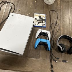 Ps5 For Sale With Controllers Headset And Game