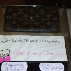 Authentic Vintage Louis Vuitton wallet Being Listed By Mitzys Purses and More