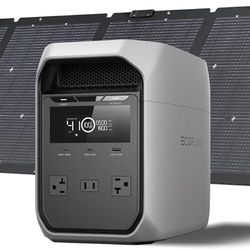 NEW EF ECOFLOW 1024Wh LiFePO4 Battery and 220W Solar Panel