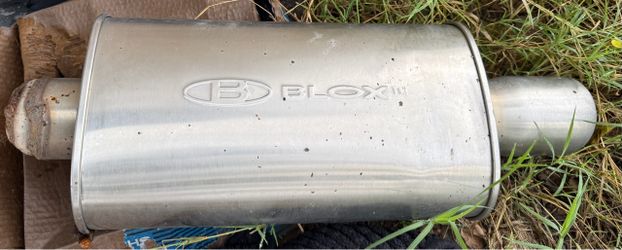 BLOX Racing Stainless Steel Muffler