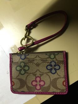 Small coach wristlet