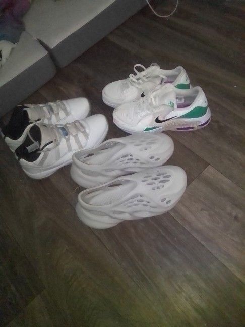 Foam Runners And Jordans 11 And Air Maxes