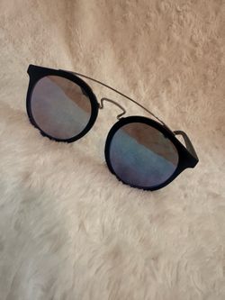 Round Mirrored Sunglasses – Hand Polished Double Bridge Frame