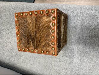 Leather Kleenex box
