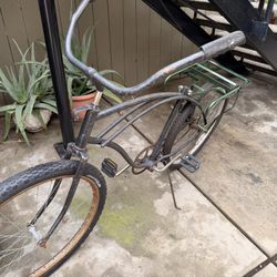 Vintage Bike And Kid Seat