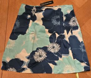 Ellen Tracy NWT sz 12 P Silk Cotton Floral