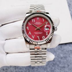 Red Arabic Dial Watch