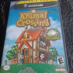 NINTENDO PLATINUM GAMECUBE CONTROLLER AND ANIMAL CROSSING GAME 🎮 $200 FINAL PRICE READ DESCRIPTION AND SEE ALL PICTURES