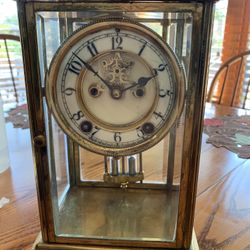 Antique Mantle Clock With Mercury Pendulum