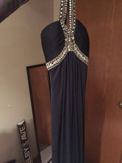 Blue prom dress